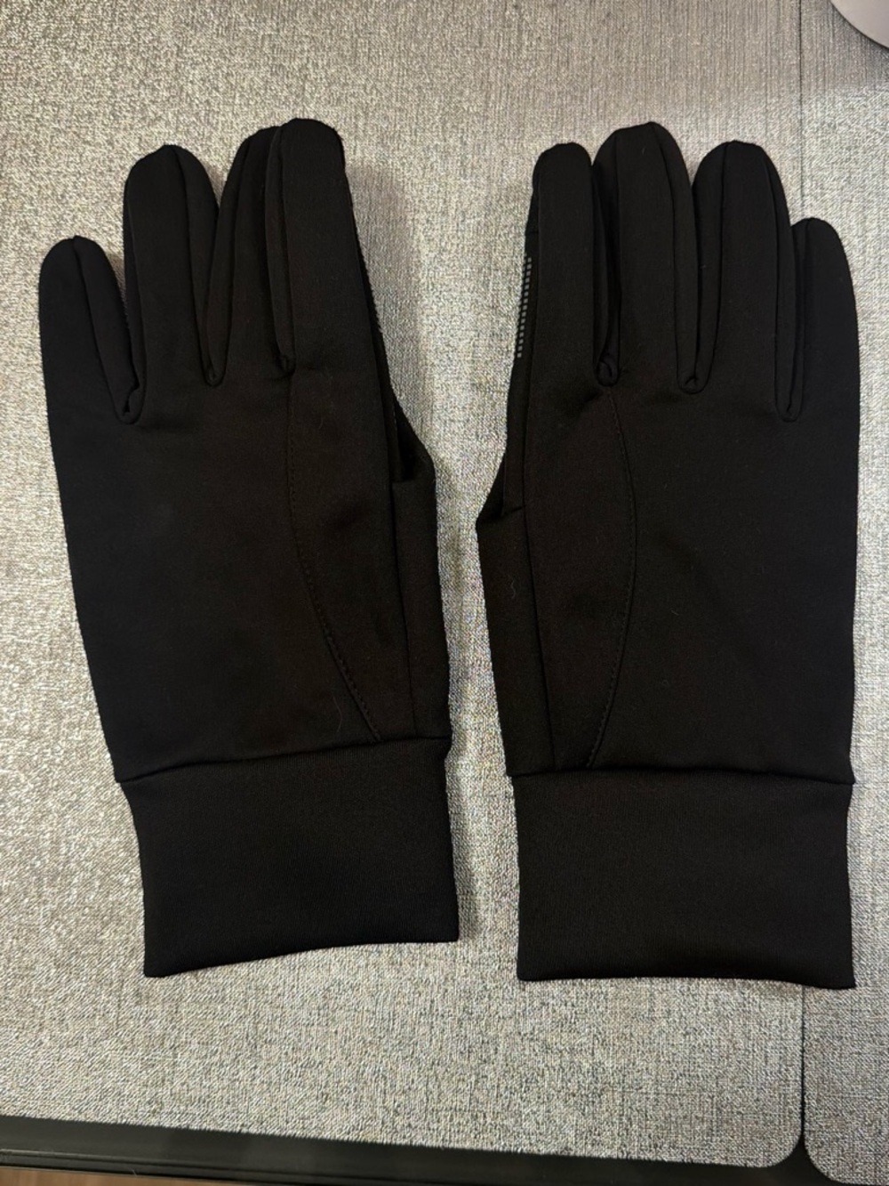 Men's Black Tech Stretch Gloves - Lightweight Cold-Weather Gloves